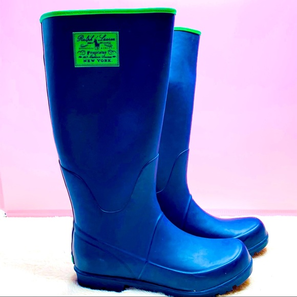 Ralph Lauren Other - Ralph Lauren Navy Rain Boots Kids Size 6